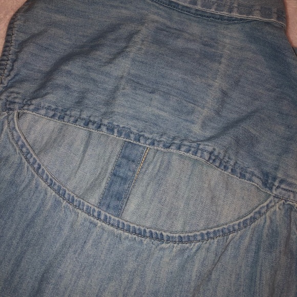 SO Sleeveless Button Down Denim Dress - Picture 3 of 5